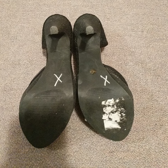 Black lace and sparkle high heels - Picture 7 of 7